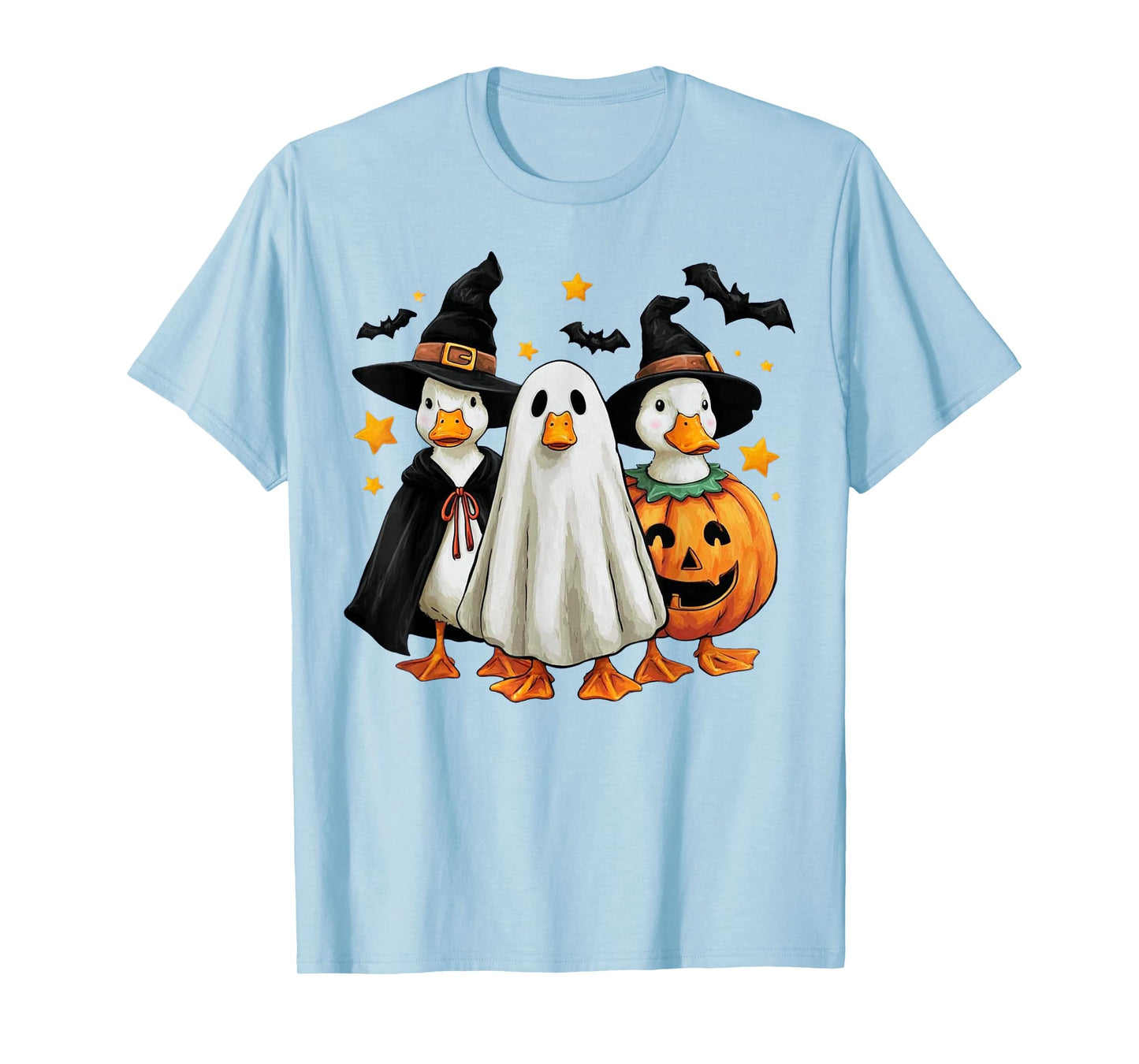 Boo Ghost Goose Halloween Fall Cute for Kids T-Shirt