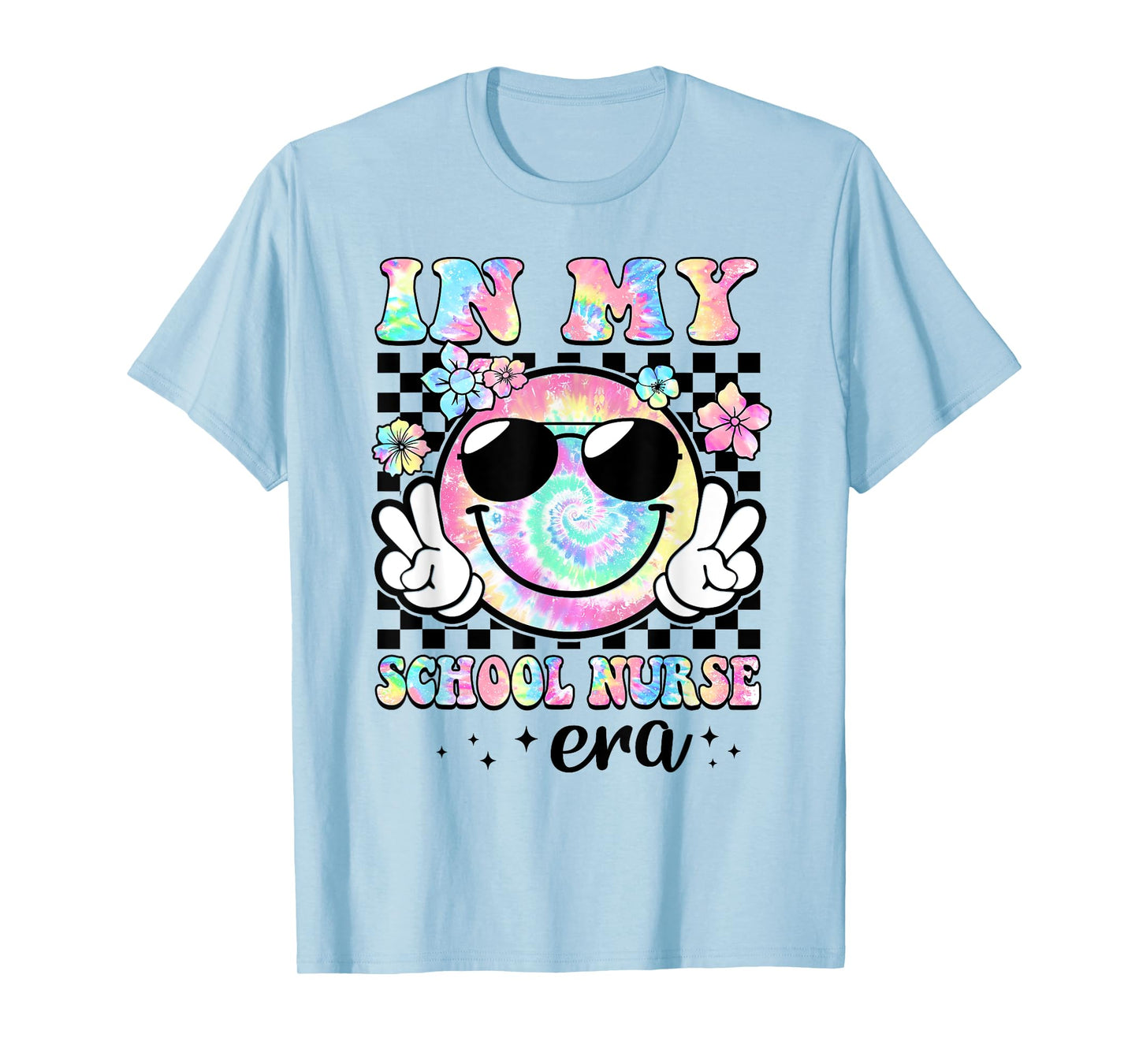 In My School Nurse Era Groovy Retro Back To School Funny T-Shirt