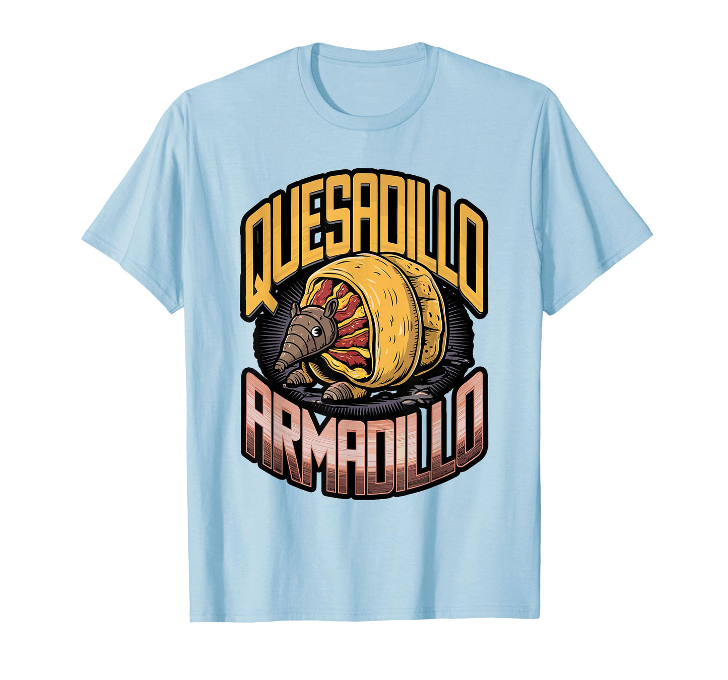 Quesa-dillo T-Shirt Funny Armadillo Quesadilla Pun T-Shirt
