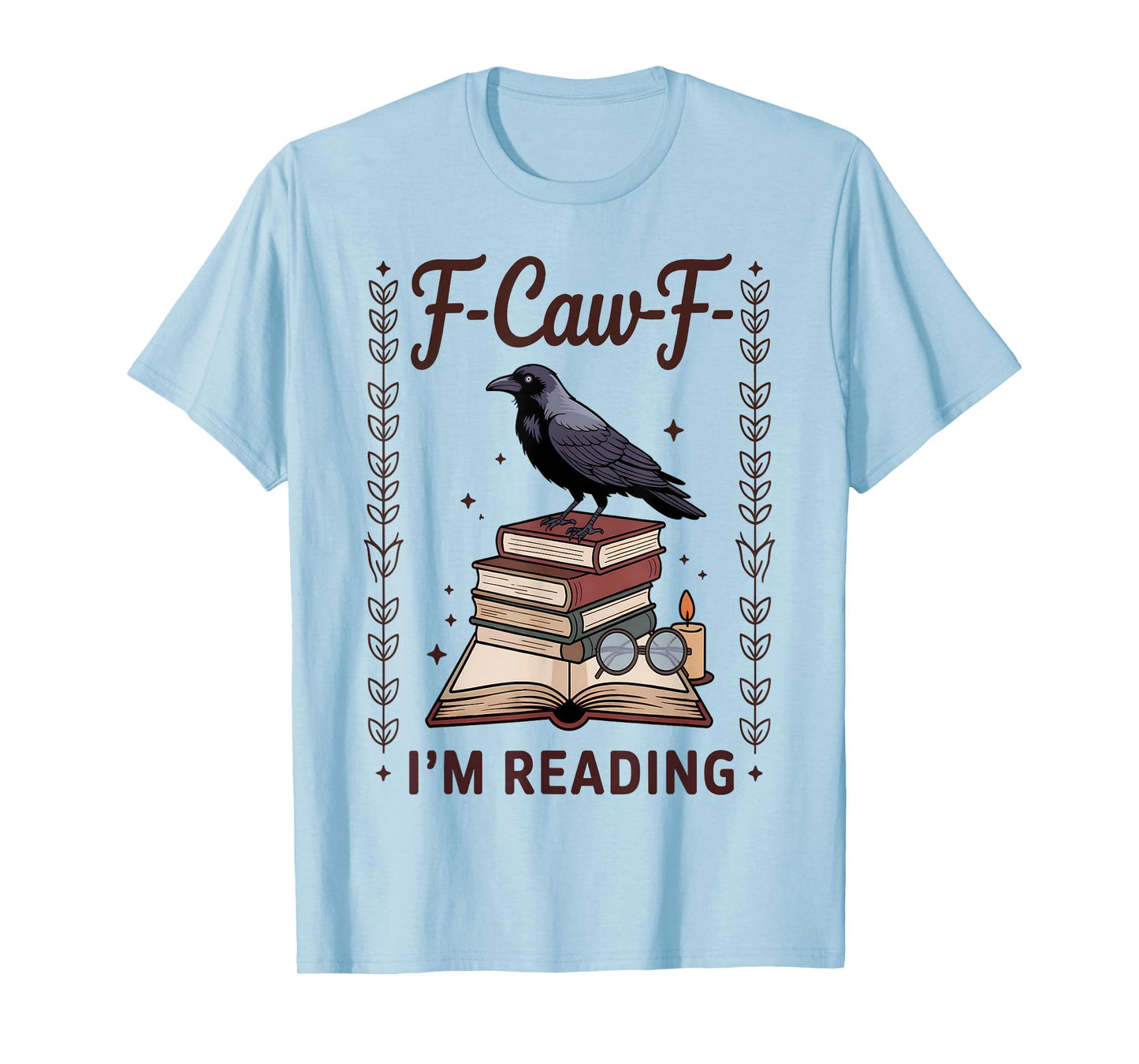 F-Caw-F Funny Raven Black Crow Spooky Season Halloween Retro T-Shirt