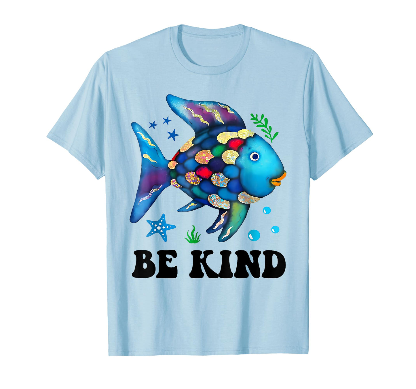 Be Kind Rainbow Fish Teacher Life Teacher Back To School T-Shirt