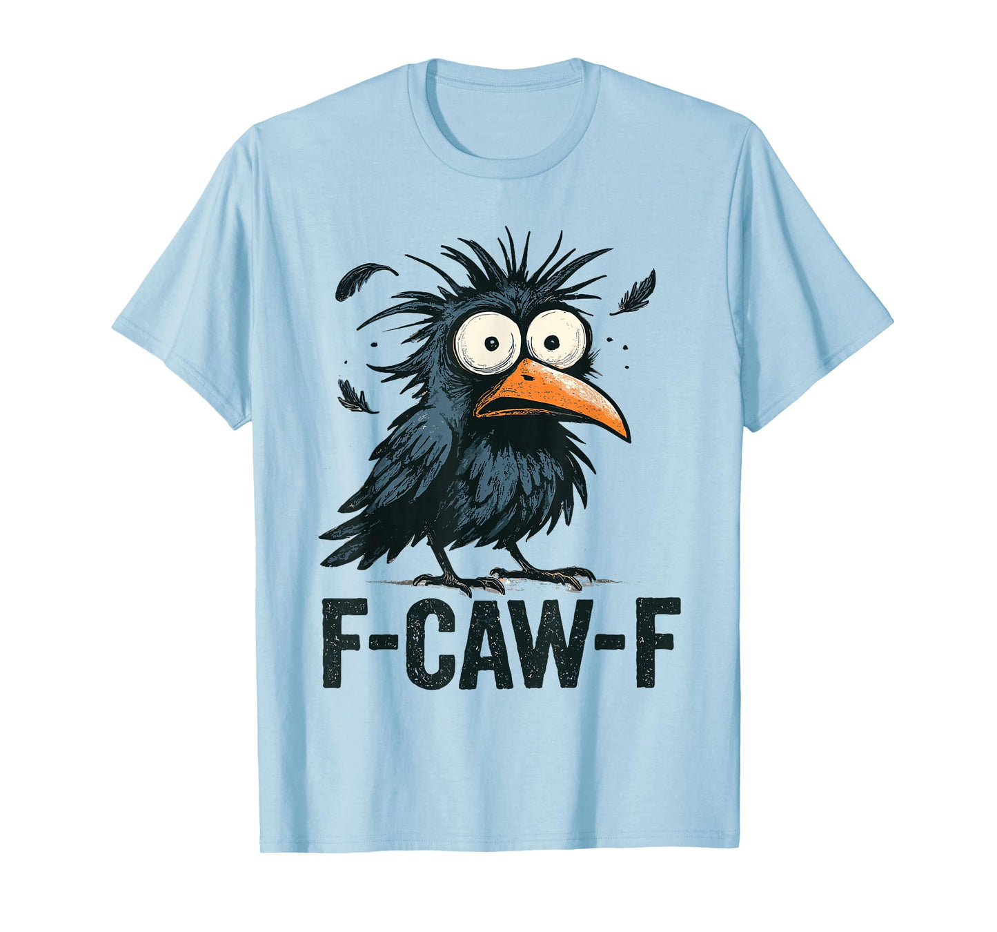 F-Caw-F Crow Funny Gothic Humor Halloween Moon T-Shirt