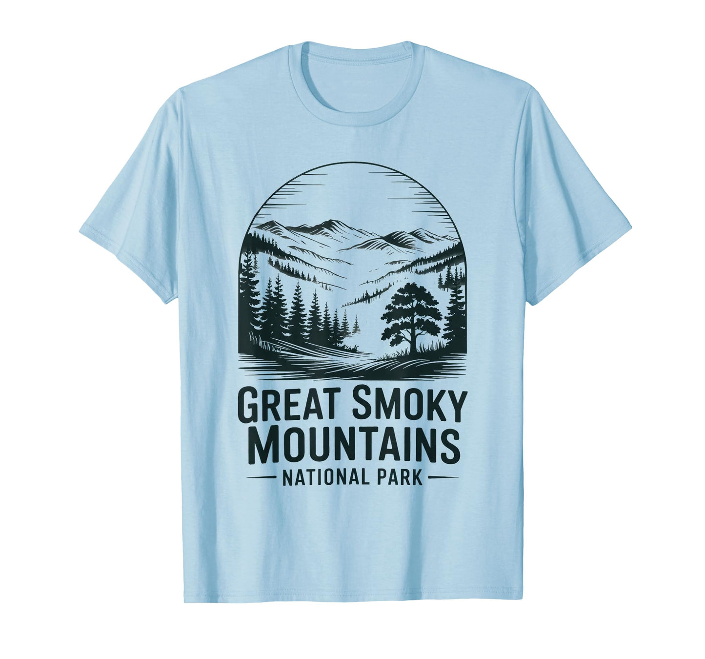 Great Smoky Mountains National Park Retro National Park T-Shirt