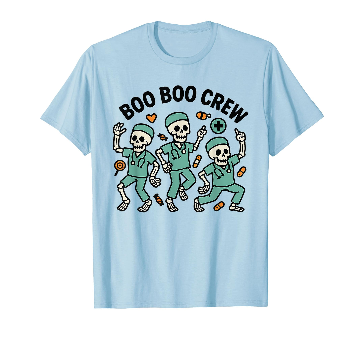 Boo Boo Crew Skeleton Shift for Nurses T-Shirt