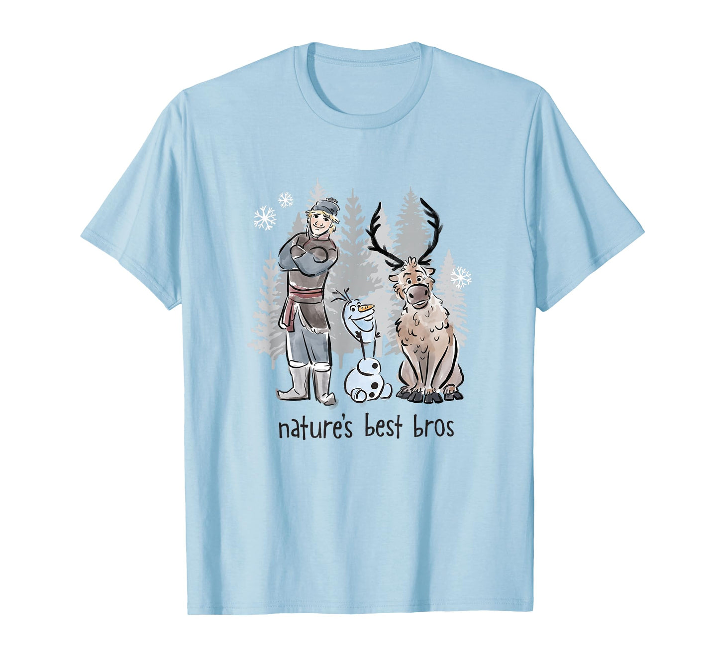 Disney Frozen Kristoff Olaf & Sven Nature's Best Bros Poster T-Shirt