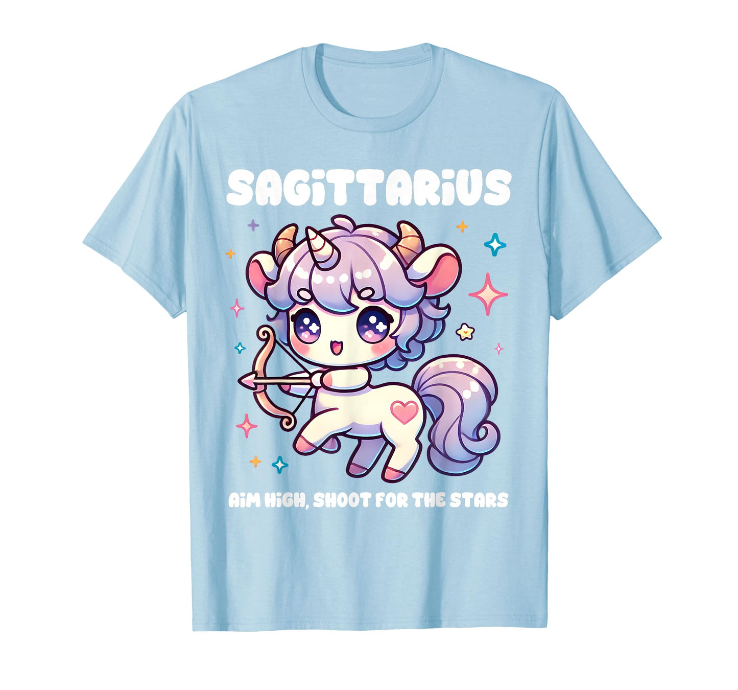 Sagittarius Zodiac Sign Cute Archer Outfit Girls Kids Women T-Shirt