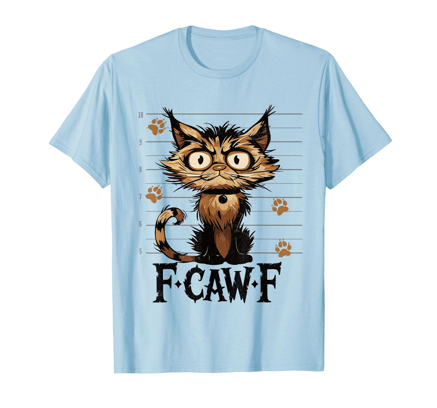 F-Caw-F Black Cat Black Cat Funny Cat F-Caw-F Tees T-Shirt