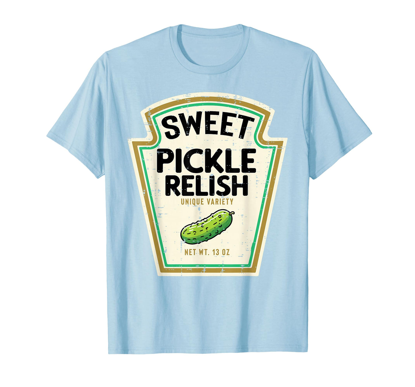 Halloween Pickle Relish Food Matching Costume Women Men Kids T-Shirt