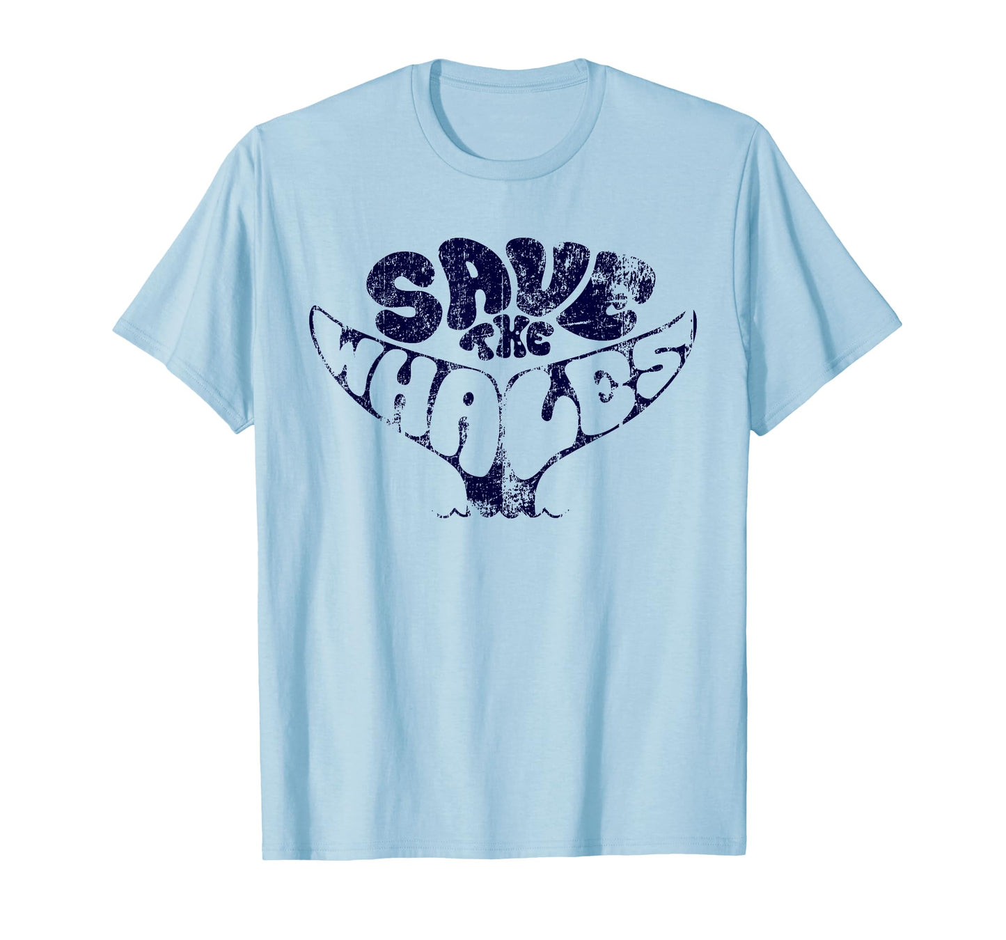 Save The Whales Distressed Vintage Environmentalist T-Shirt