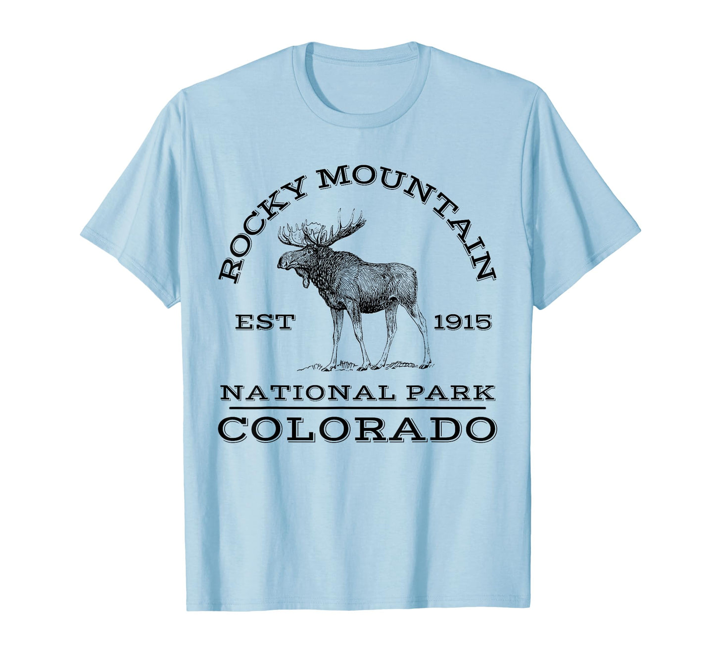 Rocky Mountain National Park Colorado Moose Hike Outdoors T-Shirt