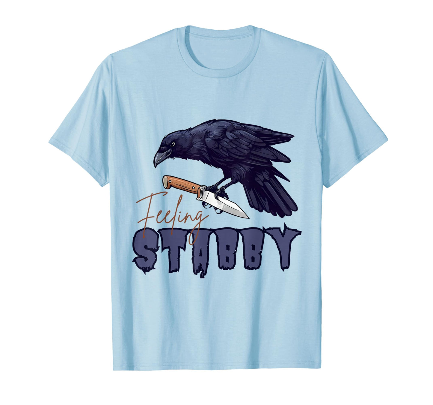 F-Caw-F Black Bird Funny Crow Gothic Raven Sarcastic Humor T-Shirt