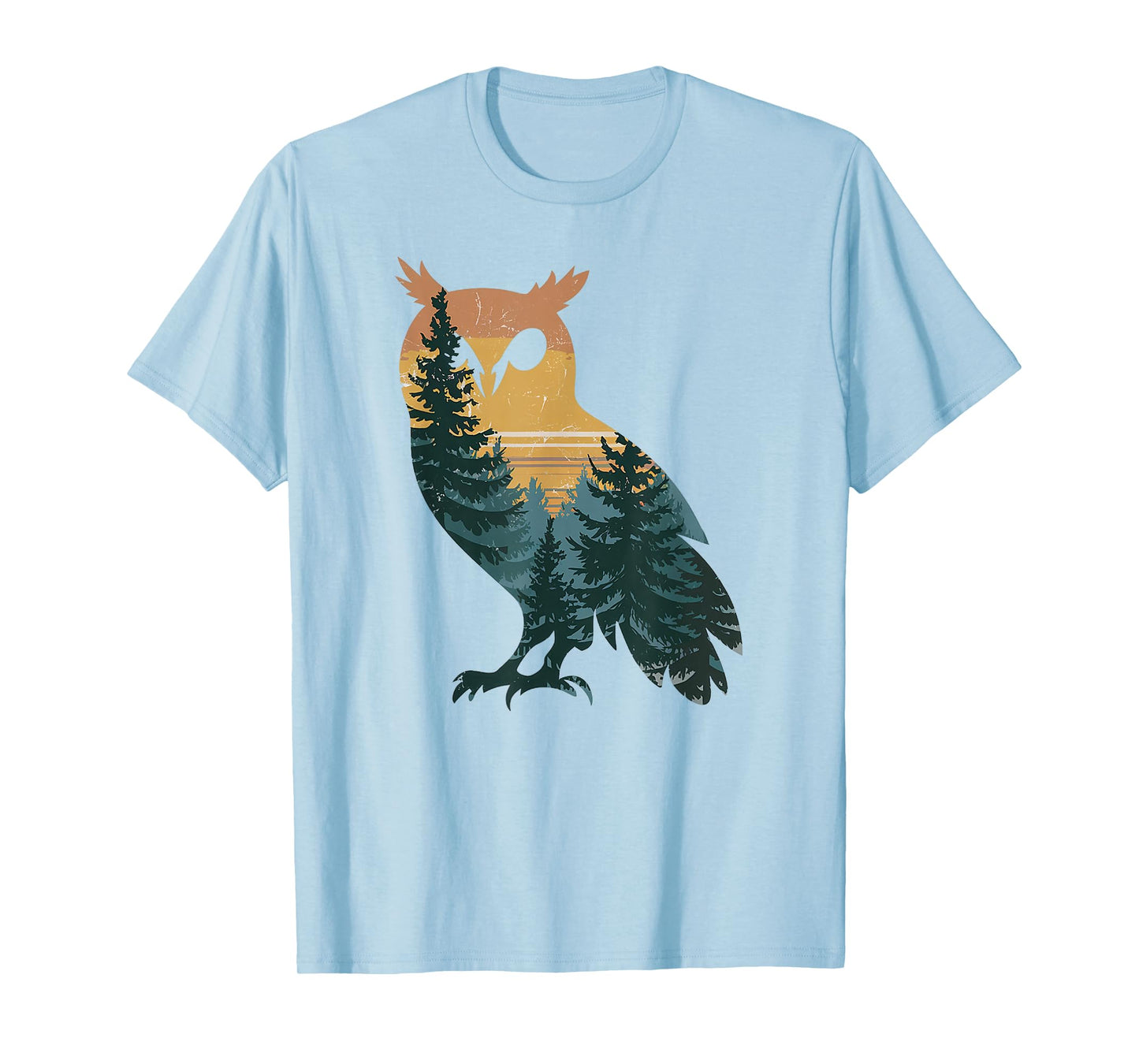 Owl Hunting Hiking Outdoor Camping Forest Men Women Owl T-Shirt