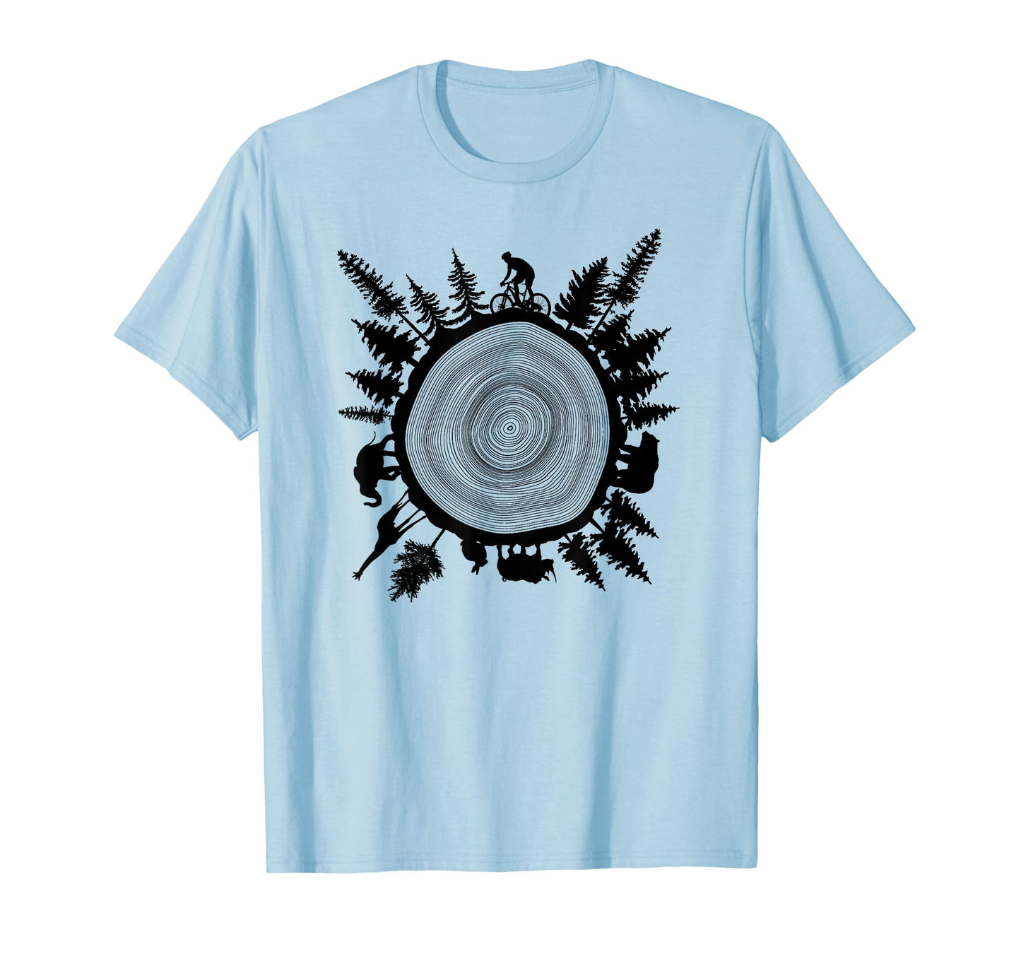 Into The Woods - Tree Ring T Shirt Design T-Shirt