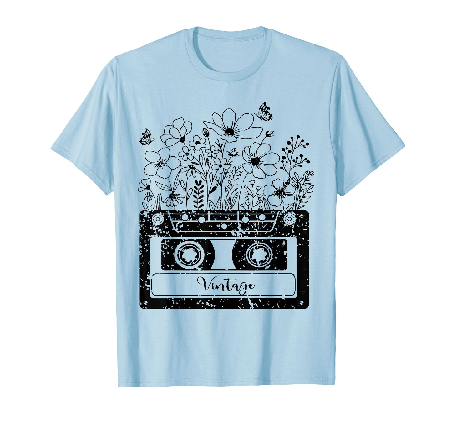 Vintage Cassette Wildflower, Tapes Mixtapes 80s 90s Music T-Shirt
