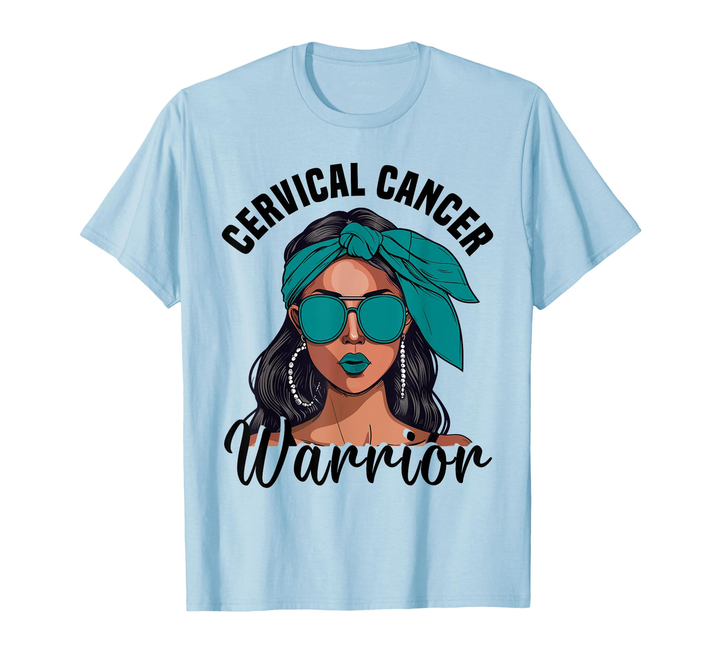Cervical Cancer Awareness Ribbon Warrior Cervical Cancer T-Shirt