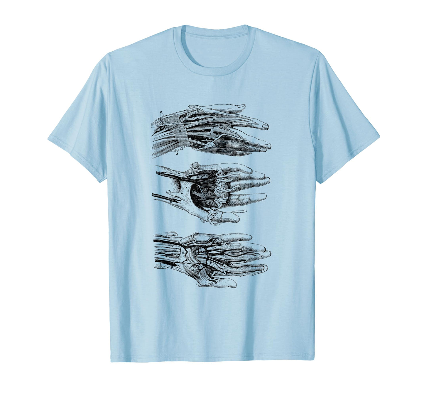 Arteries of the Human Hand Vintage Anatomy T-Shirt