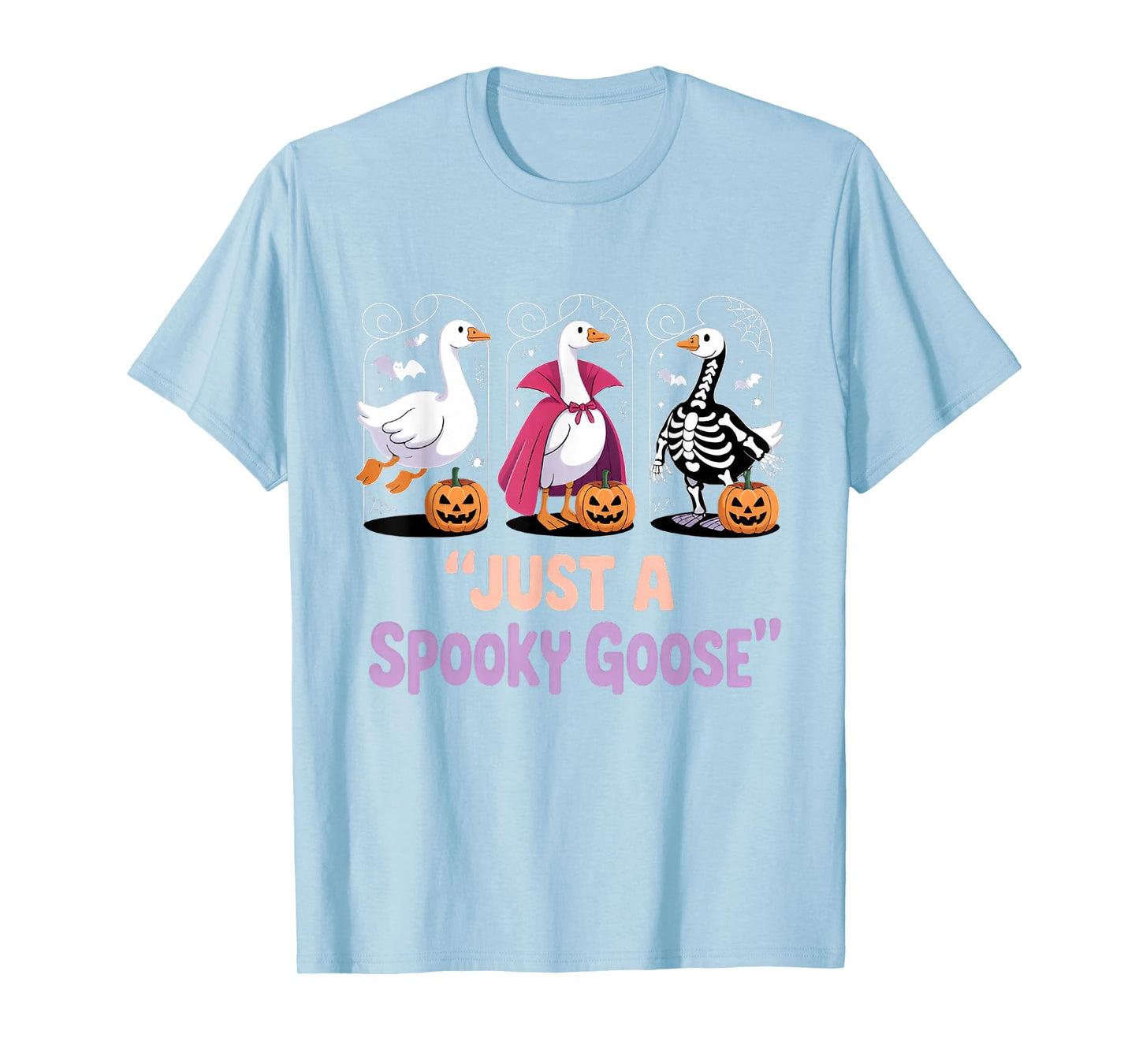 Funny Halloween Just A Spooky Goose Halloween Silly Goose T-Shirt