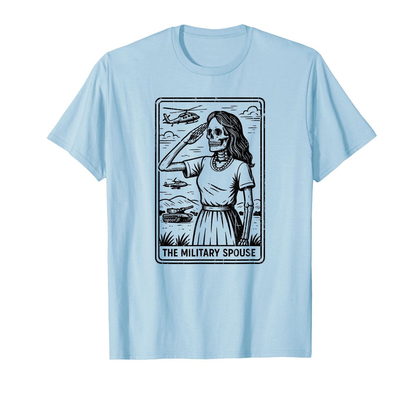 The Military Spouse Halloween Tarot Card T-Shirt