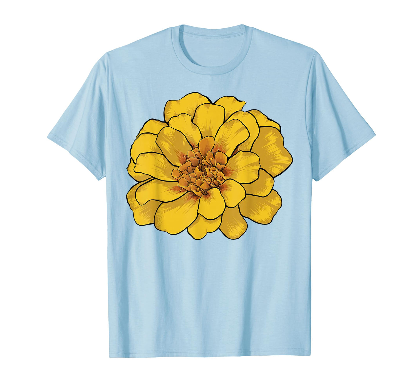 Yellow Marigold Flower T-Shirt T-Shirt