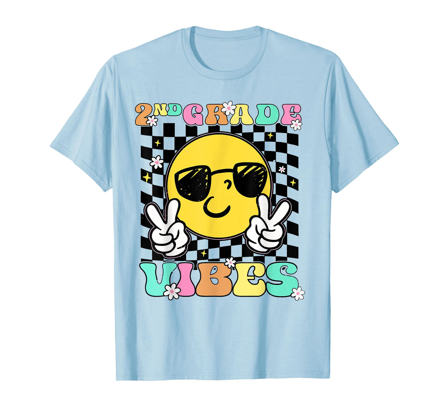 Girls 2nd Grade Vibes Back To School Second Grade T-Shirt