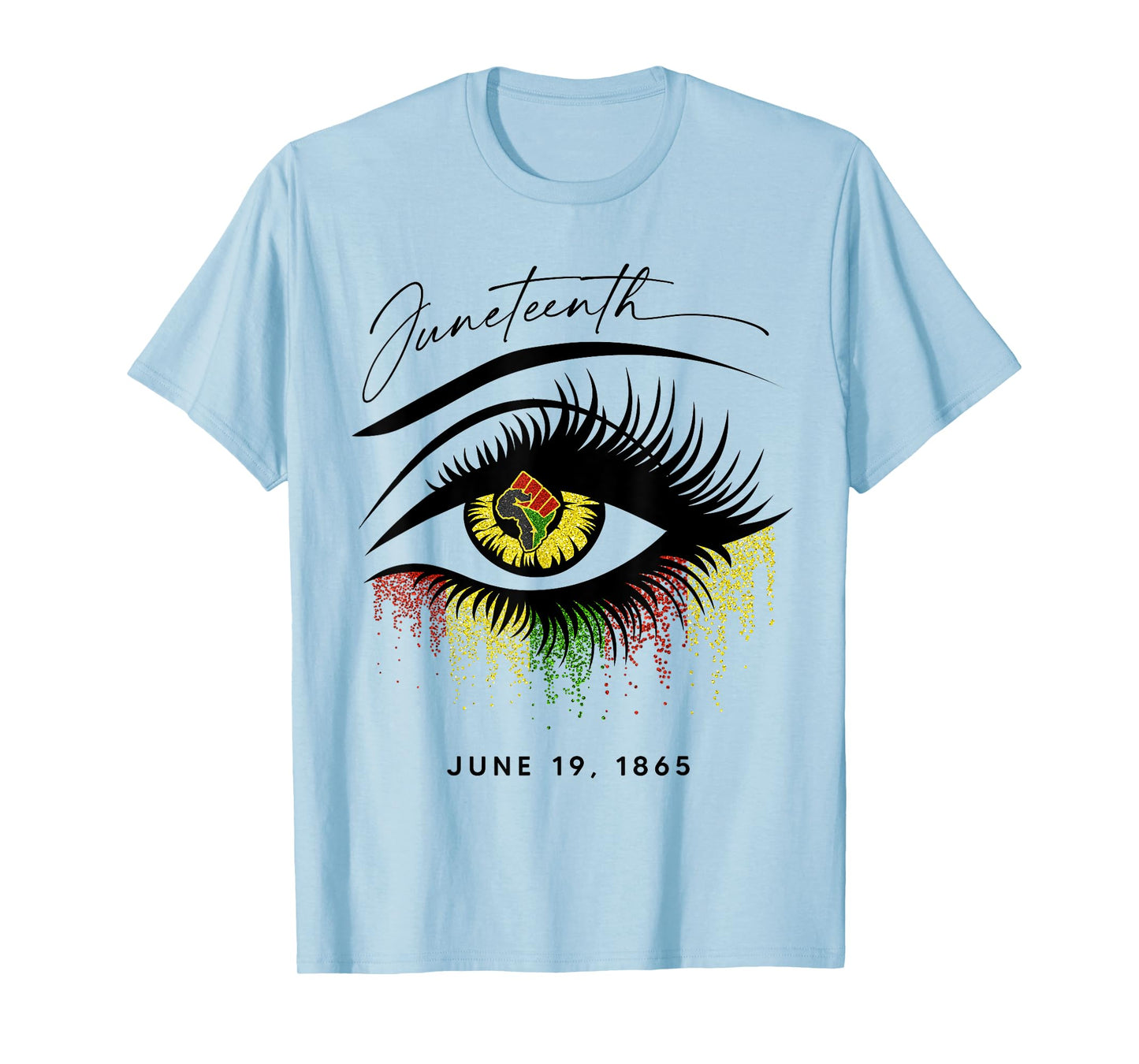 Juneteenth Eyelash African Eyes Beautiful T-Shirt