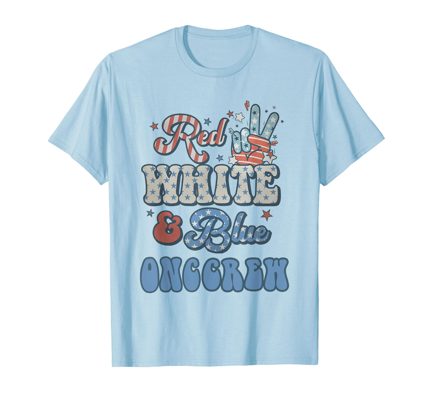 Oncology Nurse 4th of July Red White Blue Onc Crew RN T-Shirt