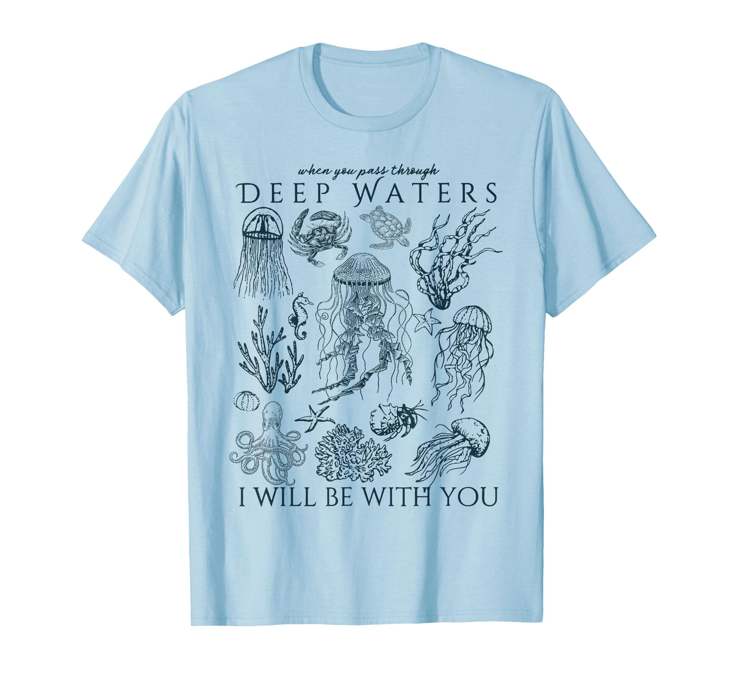 Christian Ocean Animal Coastal Sea Life Trendy Beachy T-Shirt