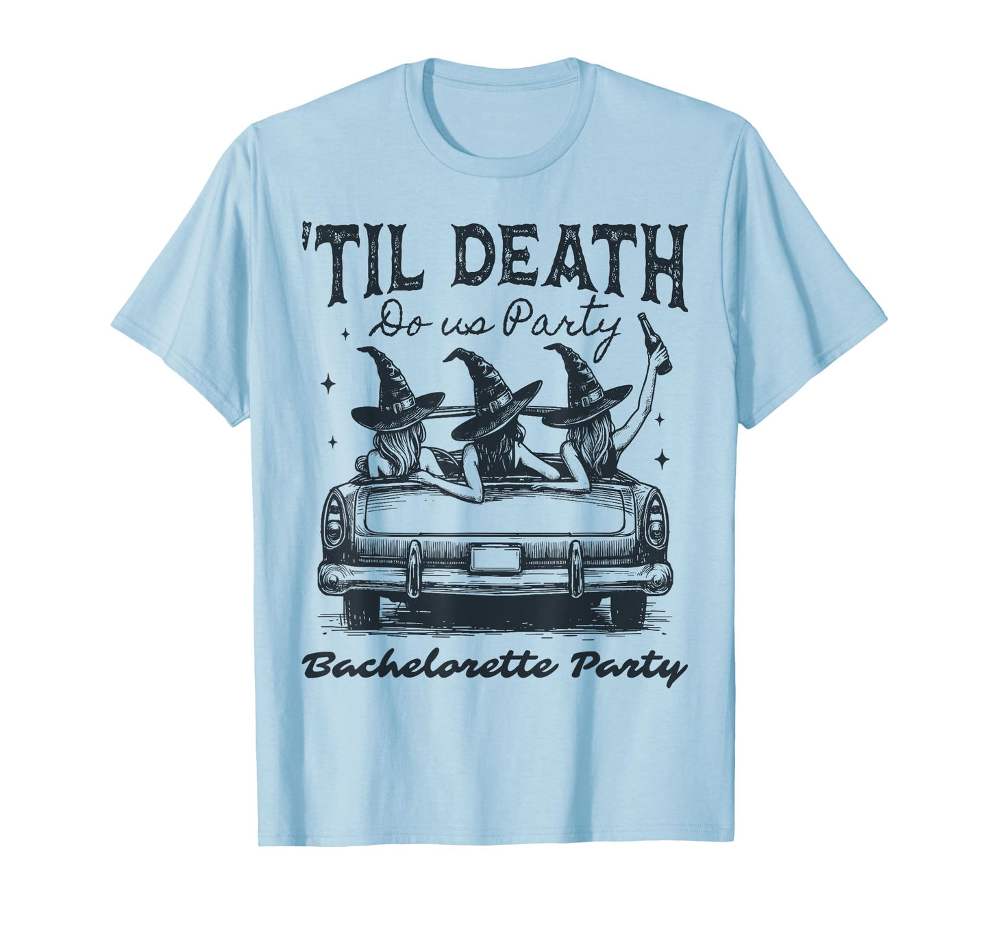Til Death Do Us Party Halloween Skeleton Bachelorette Party T-Shirt