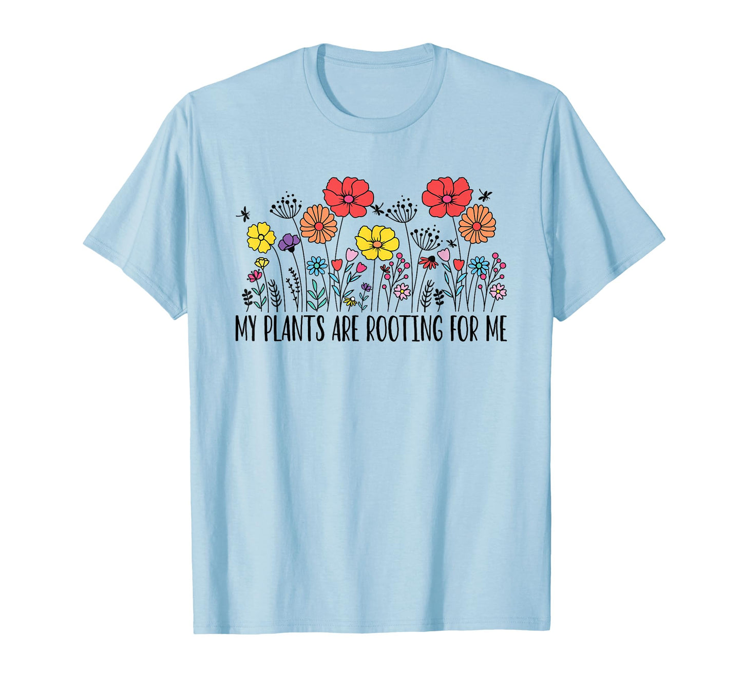 Retro Vintage My Plants Are Rooting For Me Plant Lover Funny T-Shirt