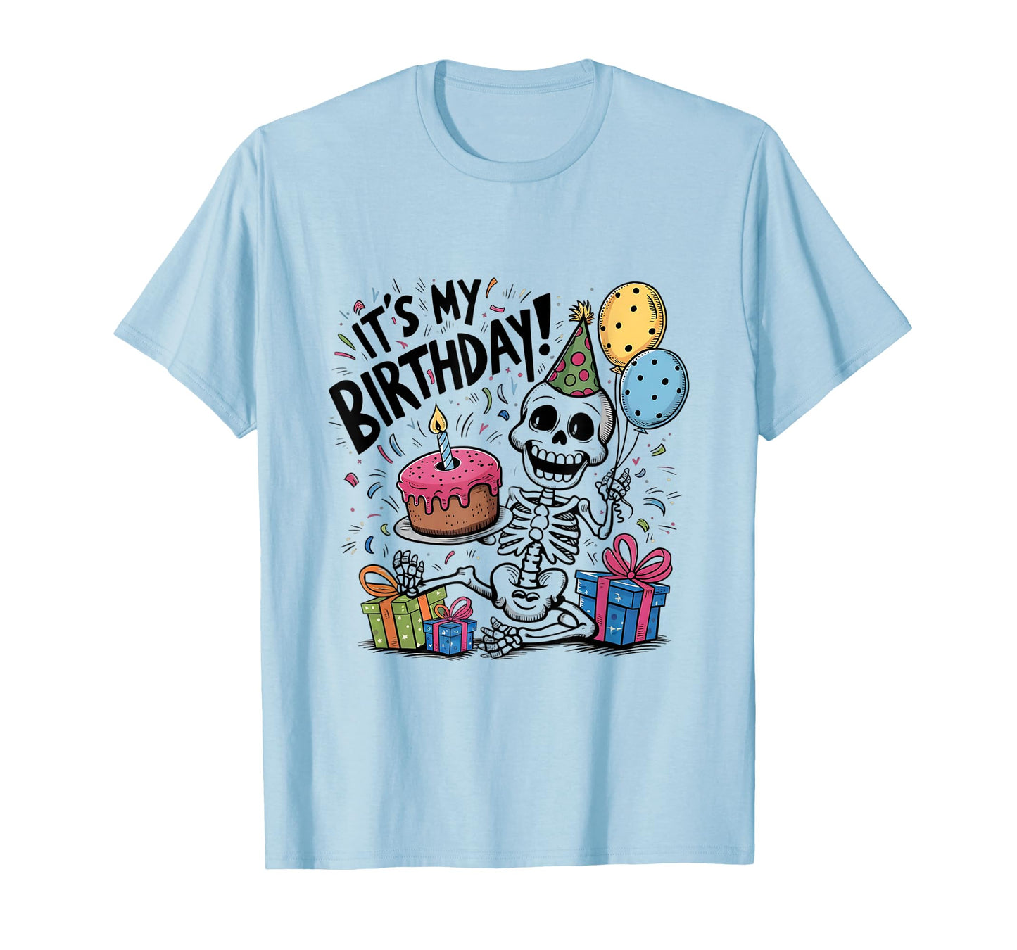 Birthday Boy Skeleton It's My Birthday Party T-Shirt