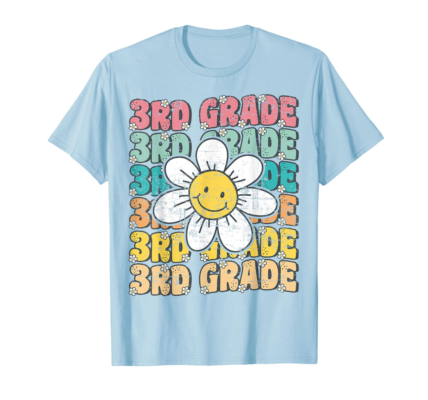 Groovy 3rd Grade Back To School First Day of Third Grade T-Shirt