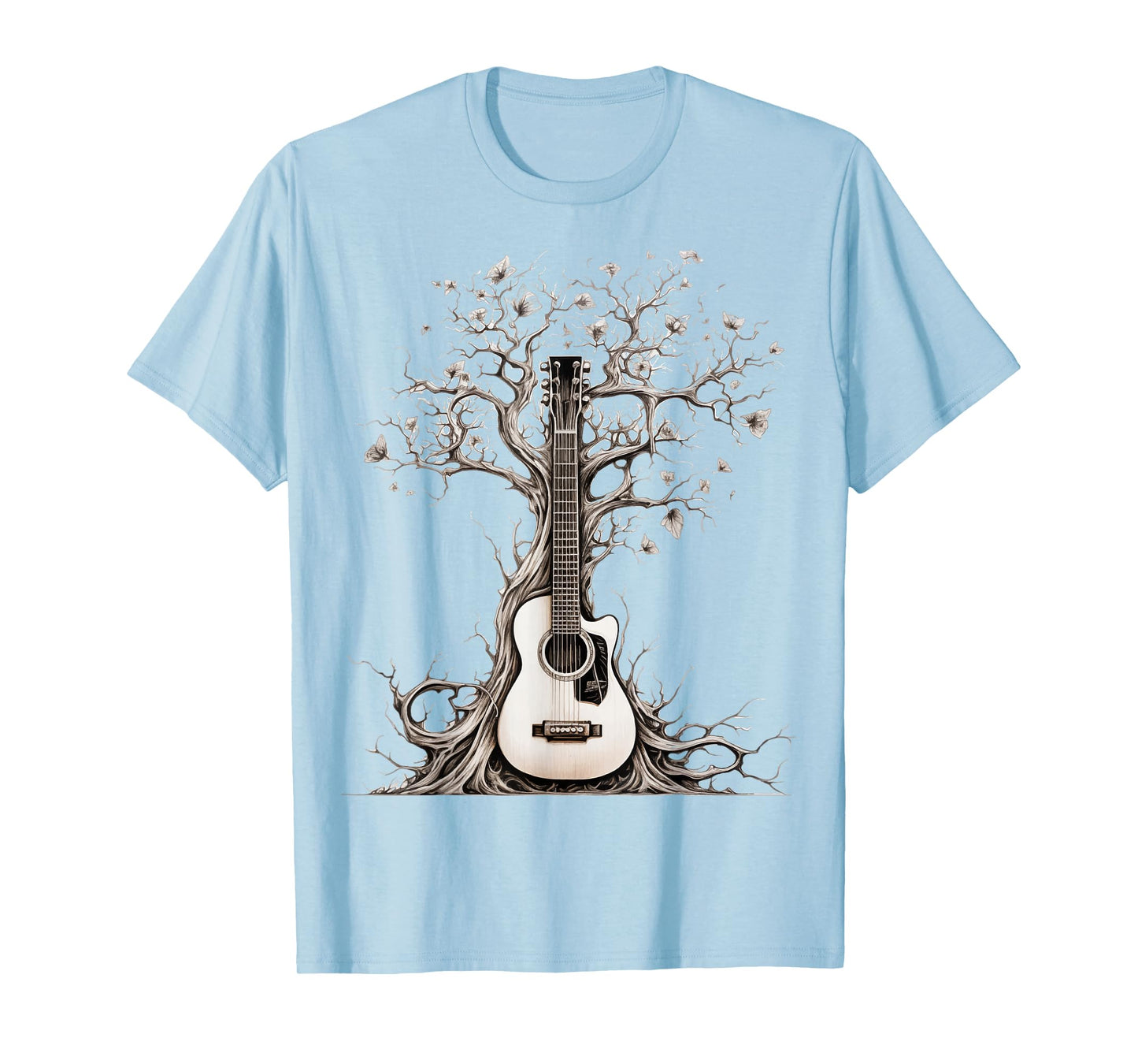 Acoustic Guitar Tree Of Life Nature Of Music Guitarist T-Shirt