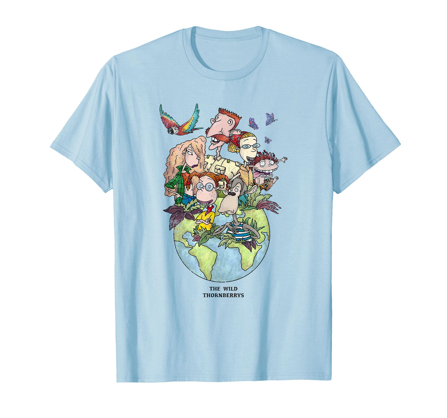 The Wild Thornberry's Earth Day Distressed Group Shot T-Shirt