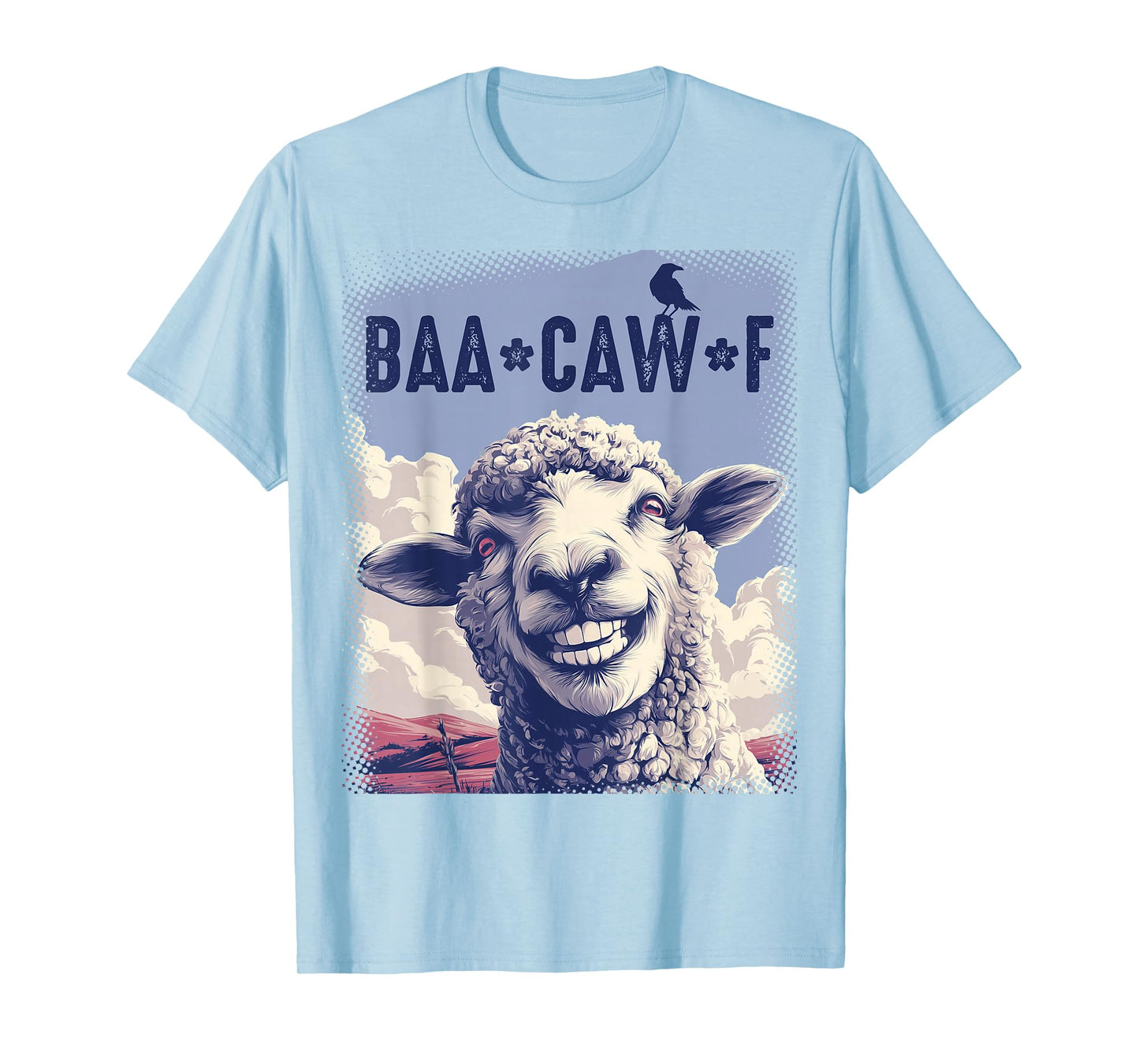 Sheep Baa + Crow Caw Back Off Pun Tee for Introverts & Teens T-Shirt