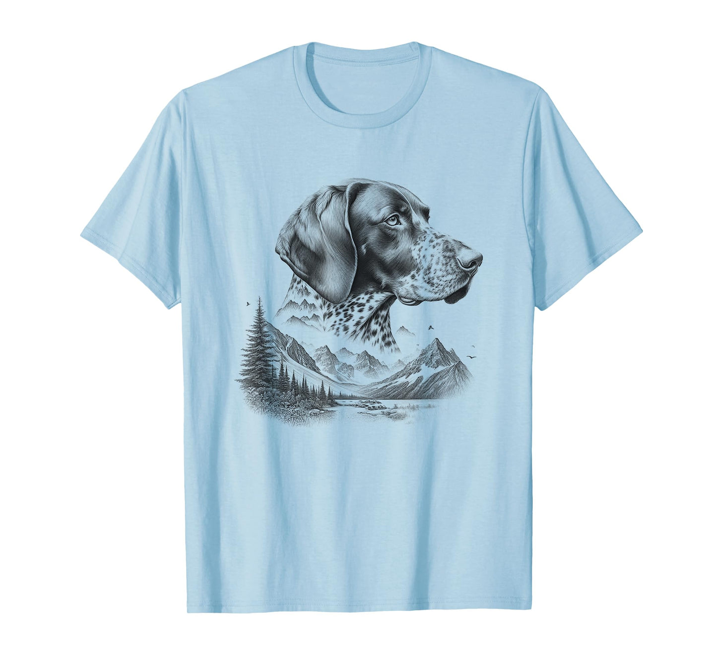 German Shorthaired Pointer GSP Dog Nature Design Idea T-Shirt