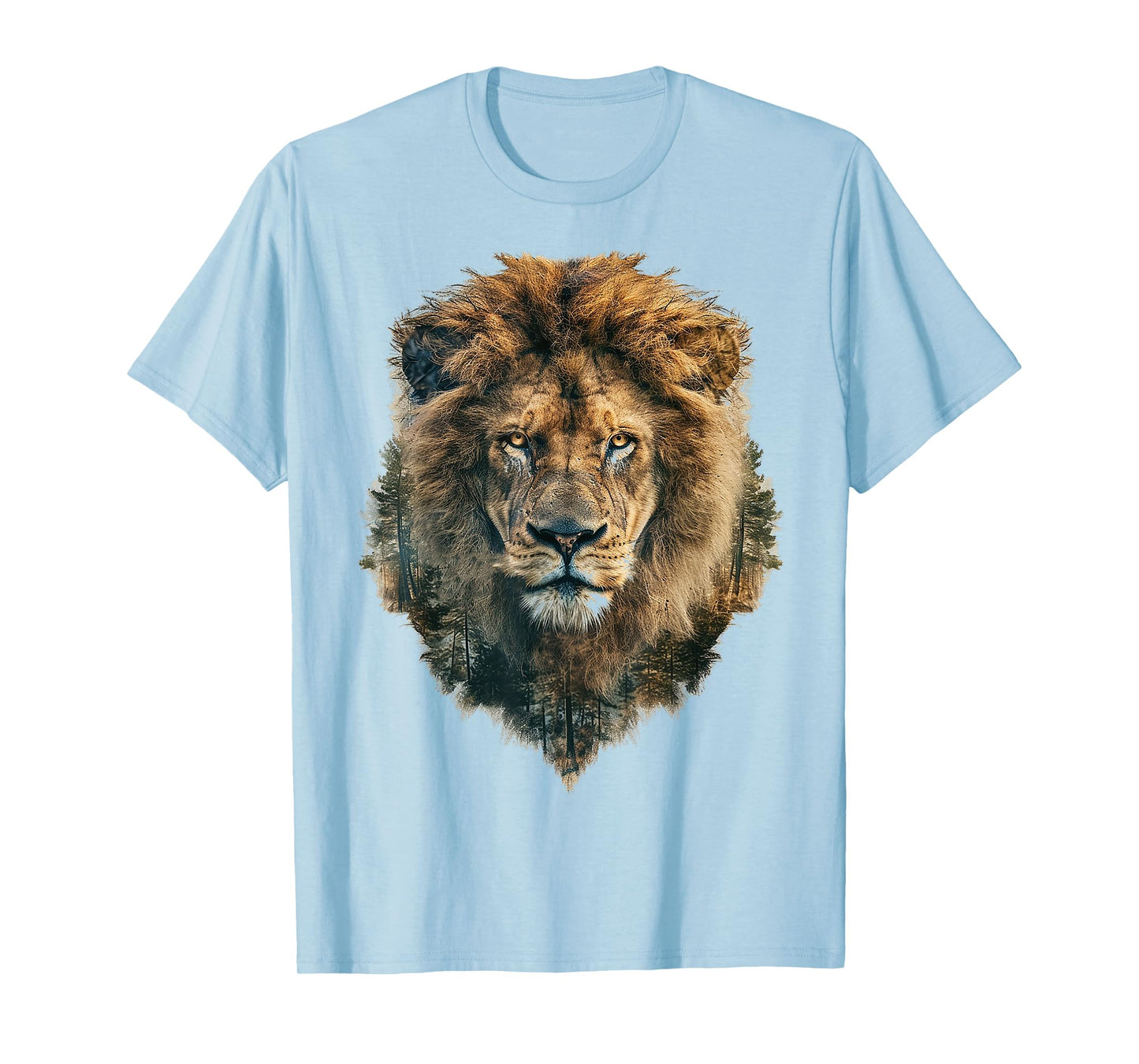 Lion Lover Face Art Nature Animal Abstract Graphic Lion T-Shirt