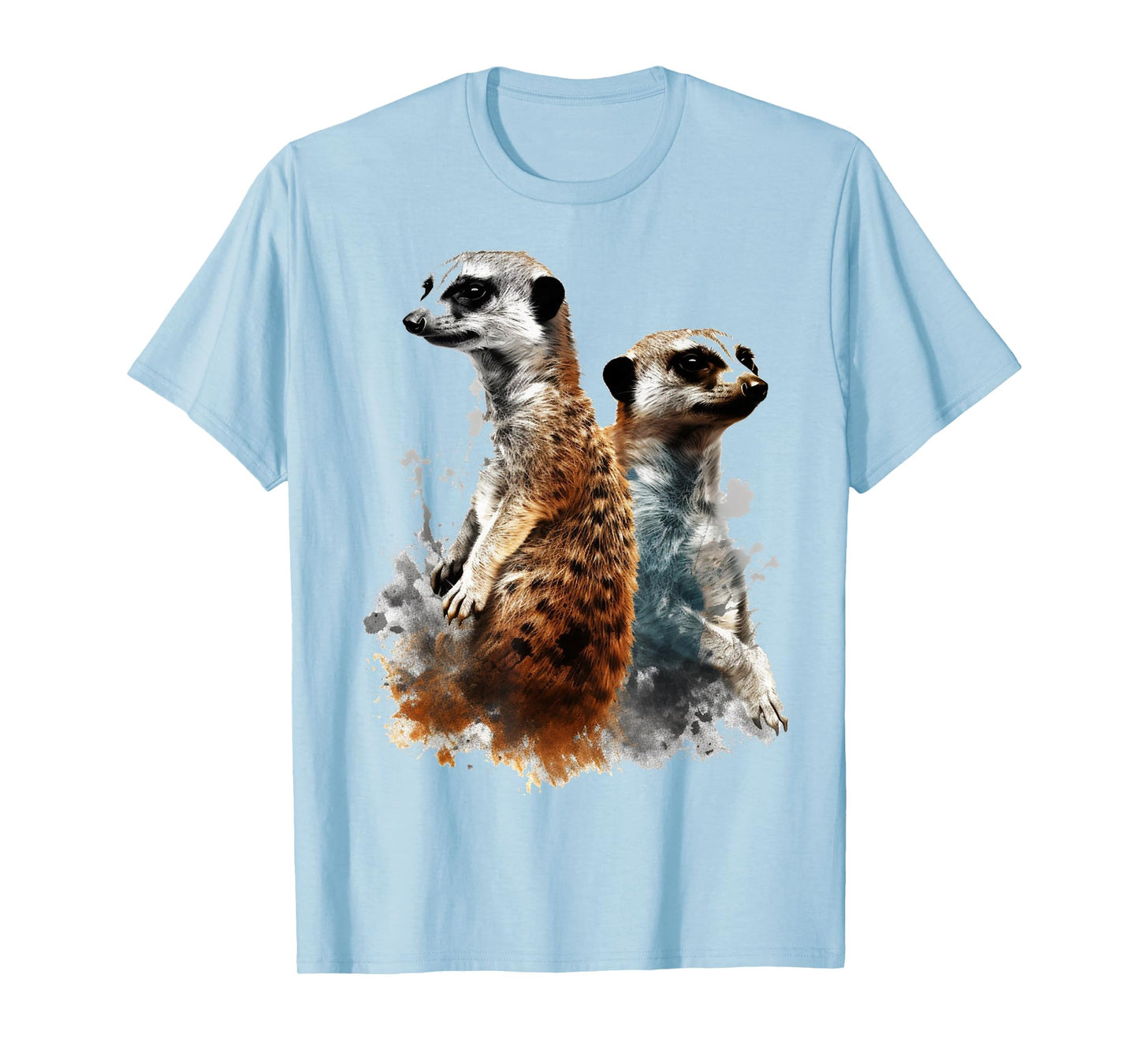 Meerkat Lover Artwork | Animal Motif Meerkat T-Shirt