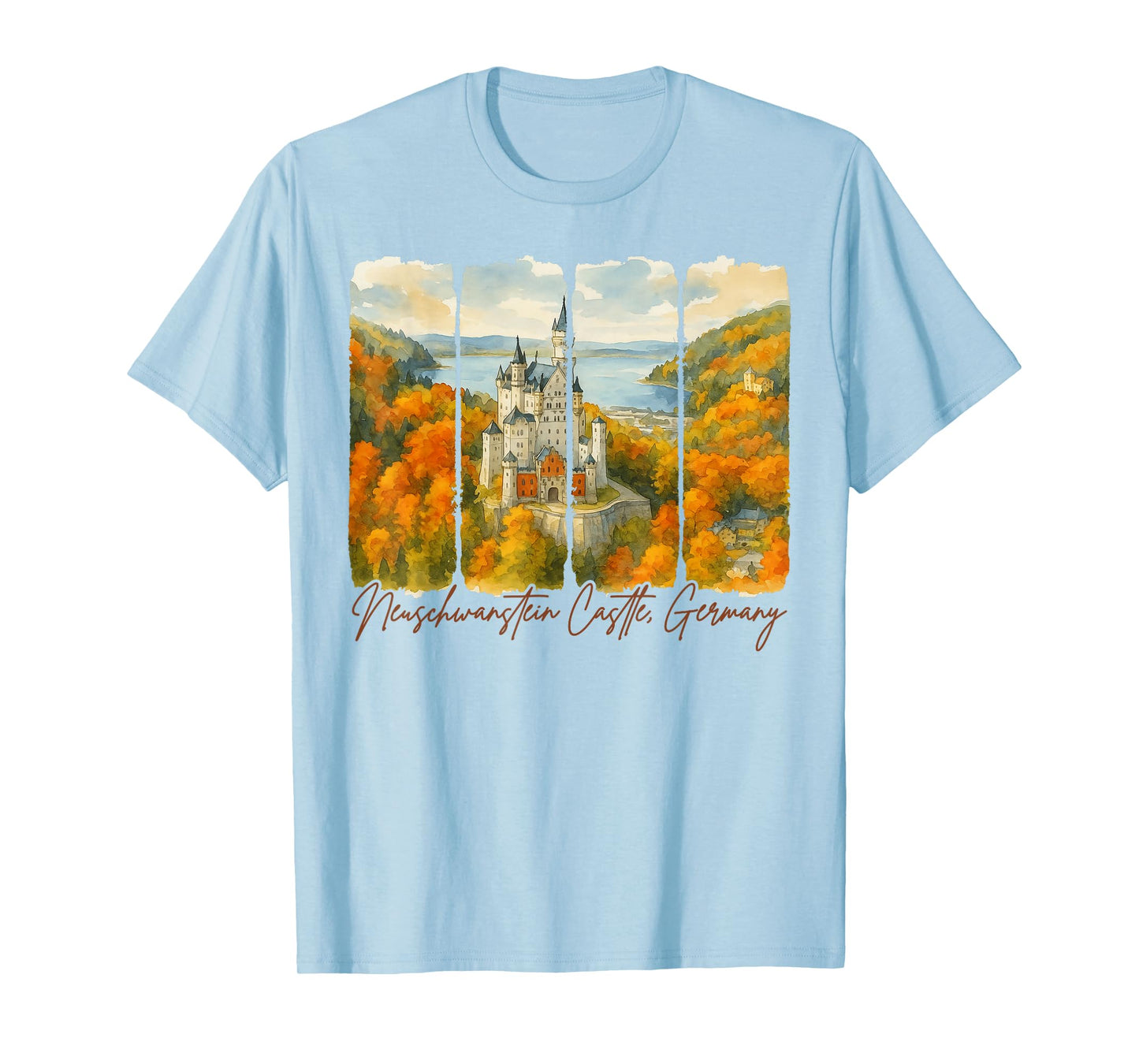 Neuschwanstein Castle Germany Travel Nature Lover Exploring T-Shirt