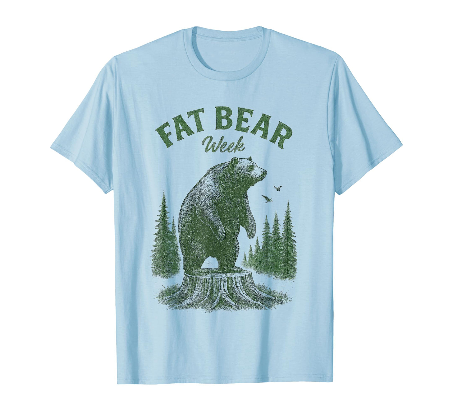 Fat Bear Week Vintage Retro Grizzly Bear T-Shirt