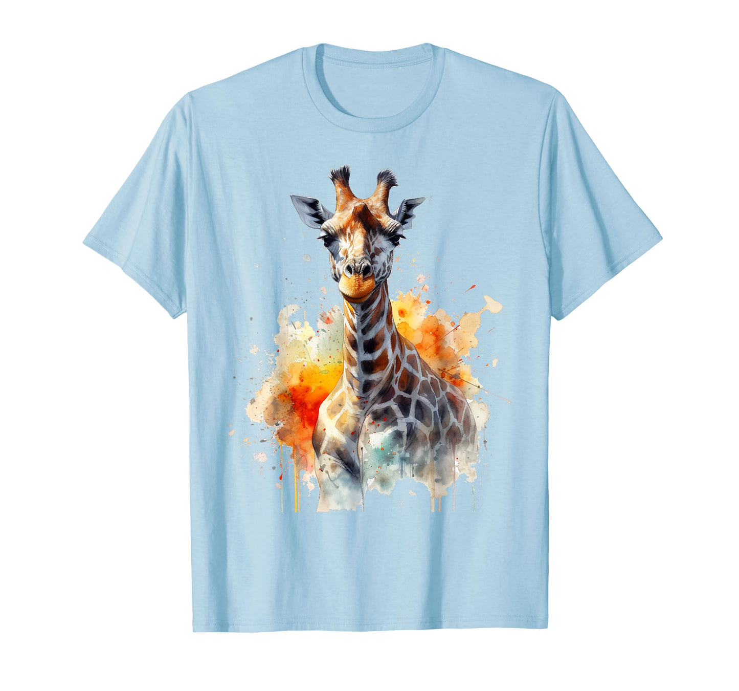Giraffe Art Animal Artwork Zoo Giraffe T-Shirt