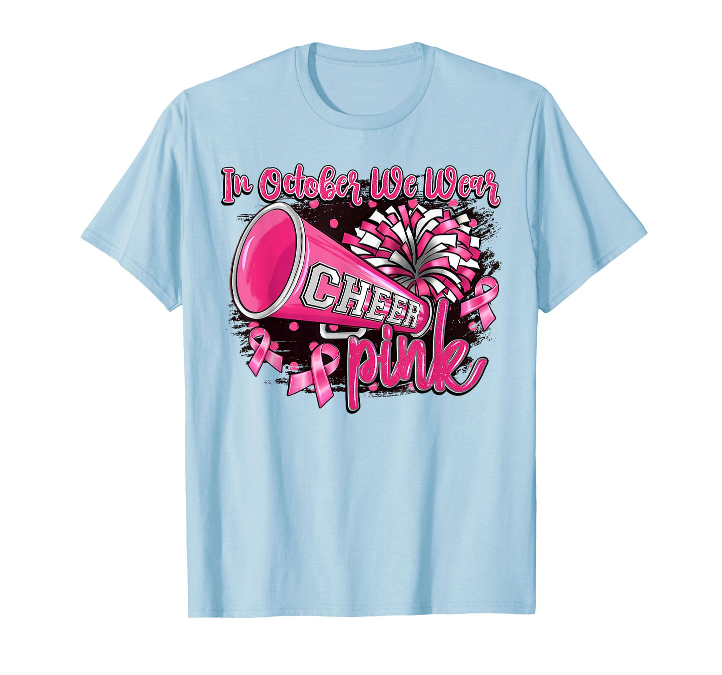 Pink Out Football Cheer for The Cure Breast Cancer Awareness T-Shirt