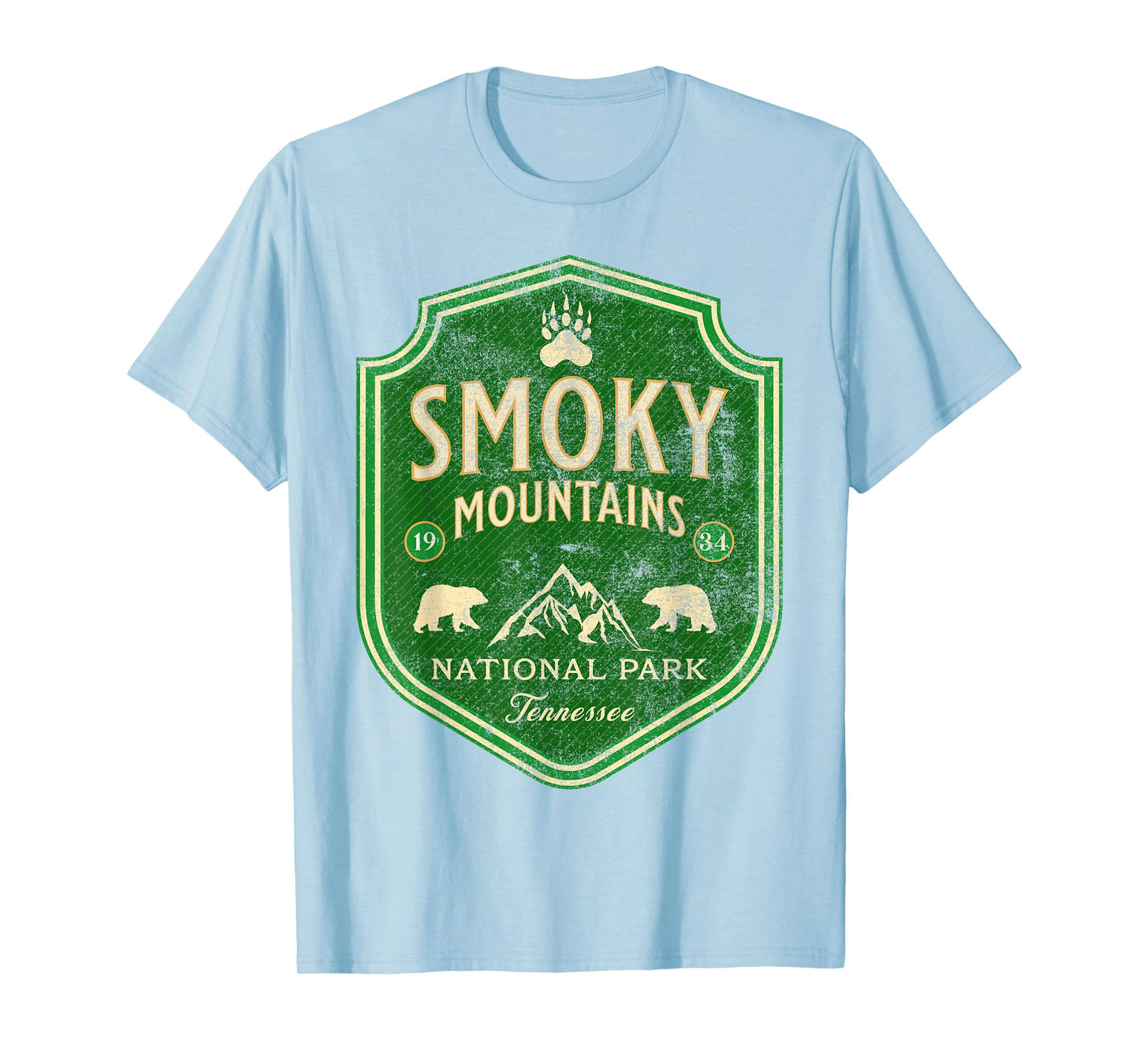 Great Smoky Mountains Nature Hiking Bear Outdoors Mountain T-Shirt