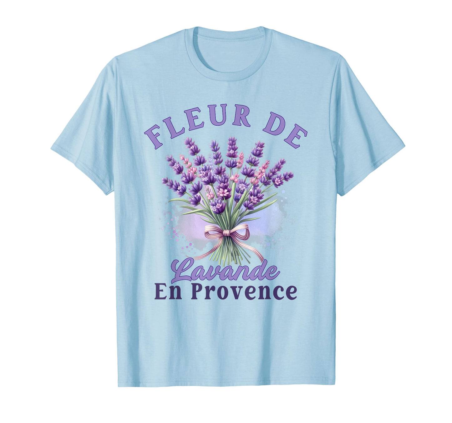 Lavender Purple Flower Provence France Wildflower Botanical T-Shirt