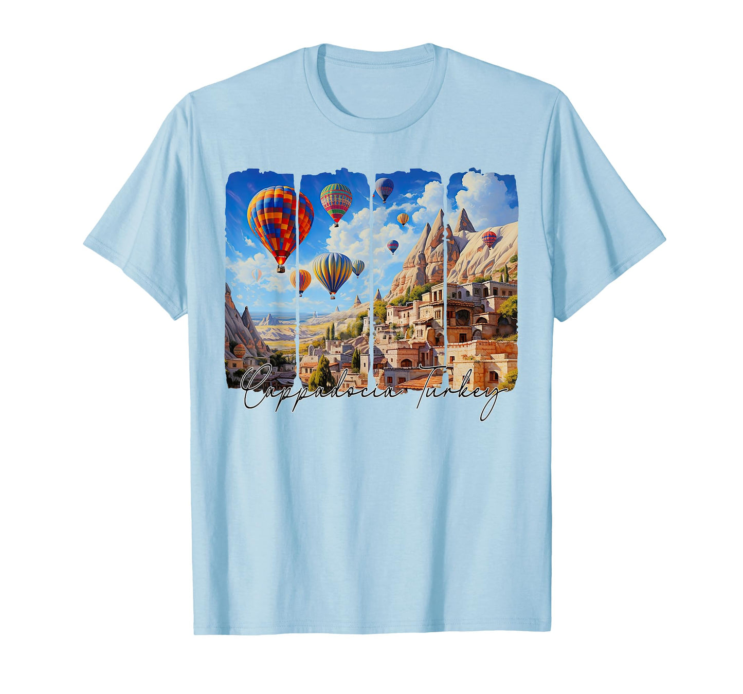 Cappadocia Turkey Travel Brushstroke Cappadocia Souvenir T-Shirt