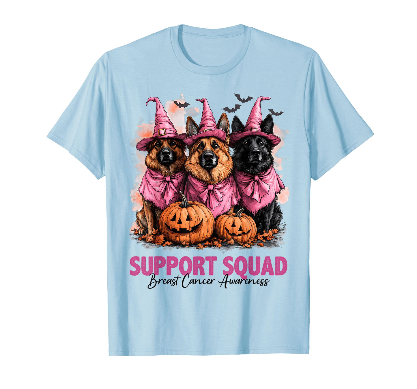 In October We Wear Pink German Shepherd Breast Cancer Gifts T-Shirt