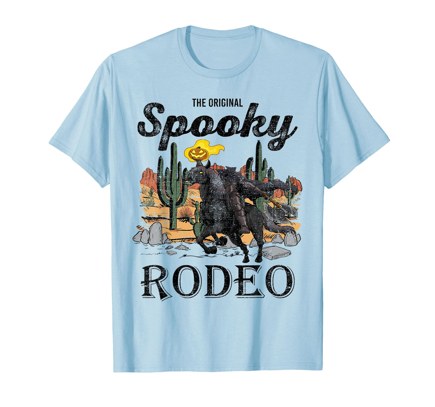 The Original Spooky Rodeo, Halloween Cowboy Skeleton Horse T-Shirt