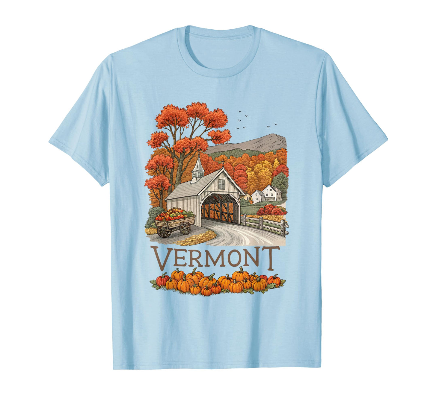 Vermont Fall Scenery Autumn Harvest Souvenir T-Shirt