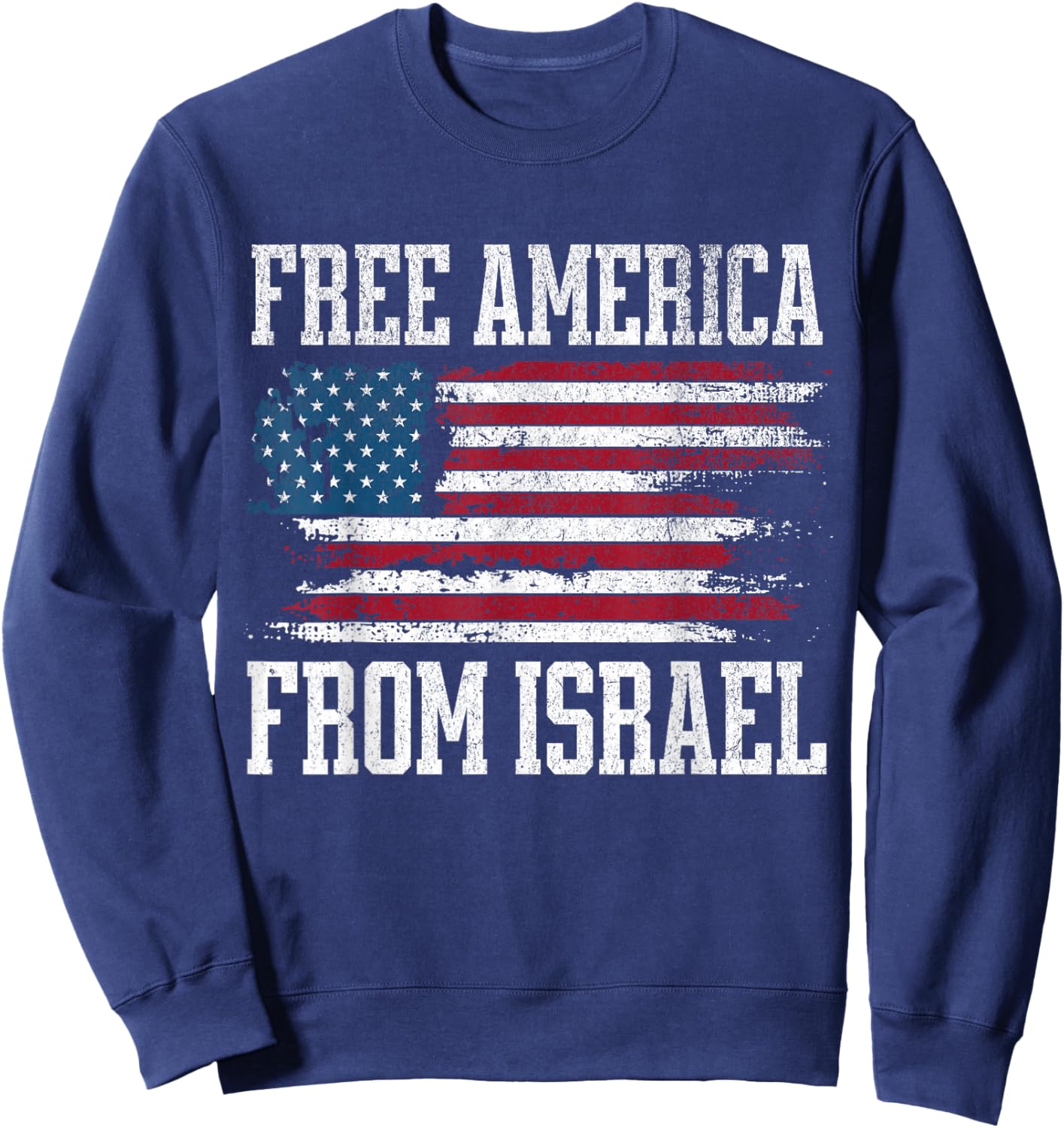 Free America from Israel T-Shirt - Sweatshirt | Navy