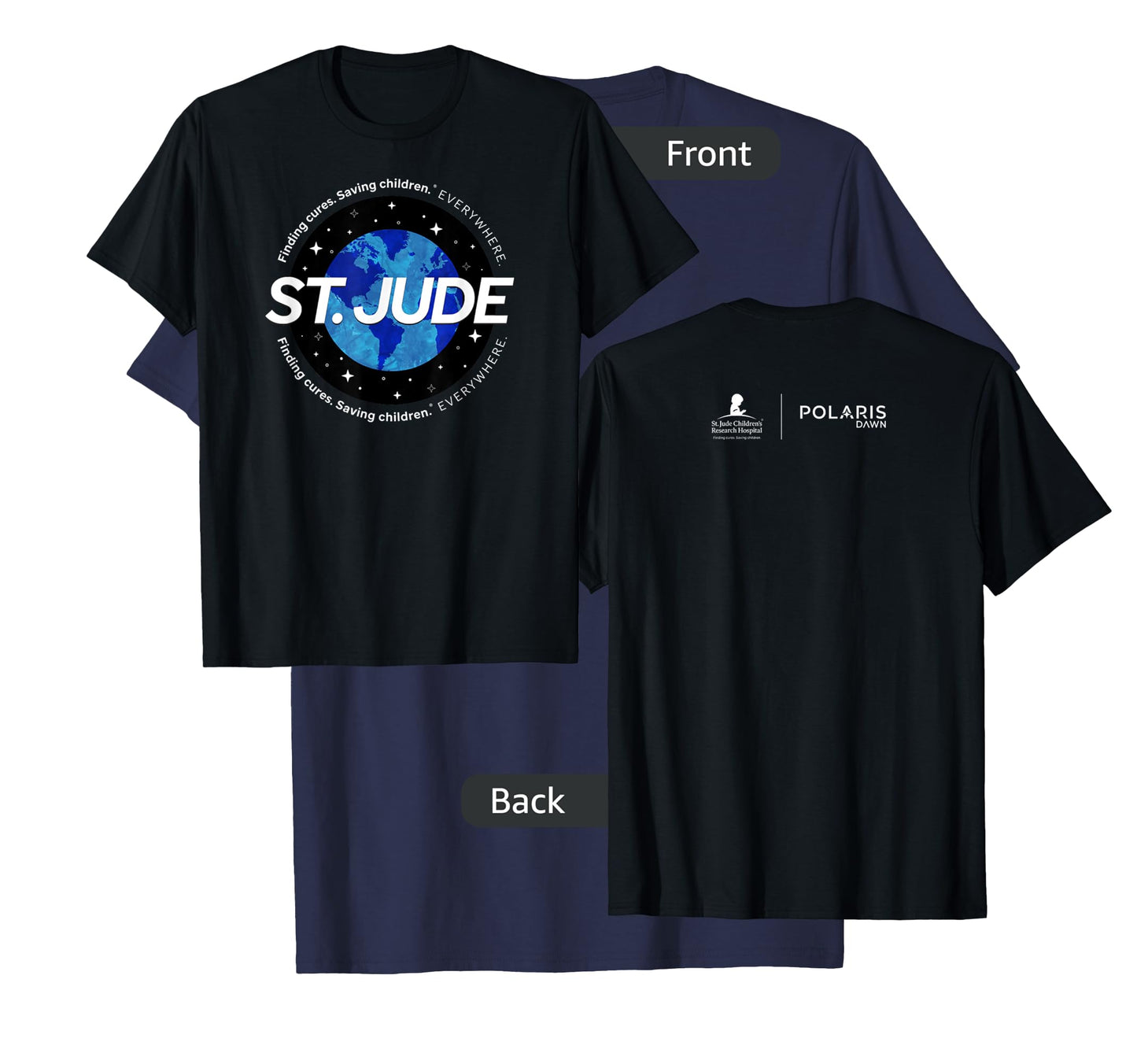 St. Jude "Finding Cures. Saving Children. EVERYWHERE" Globe T-Shirt