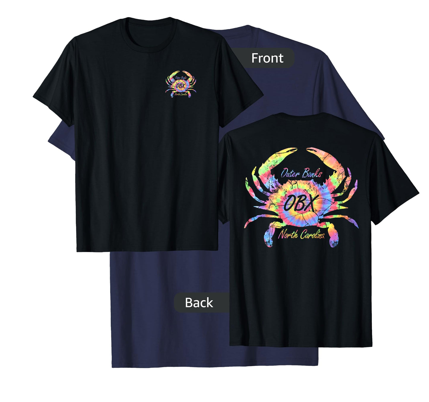Outer Banks North Carolina Crab OBX Beach Nature Lover Gifts T-Shirt for Men Women Kids